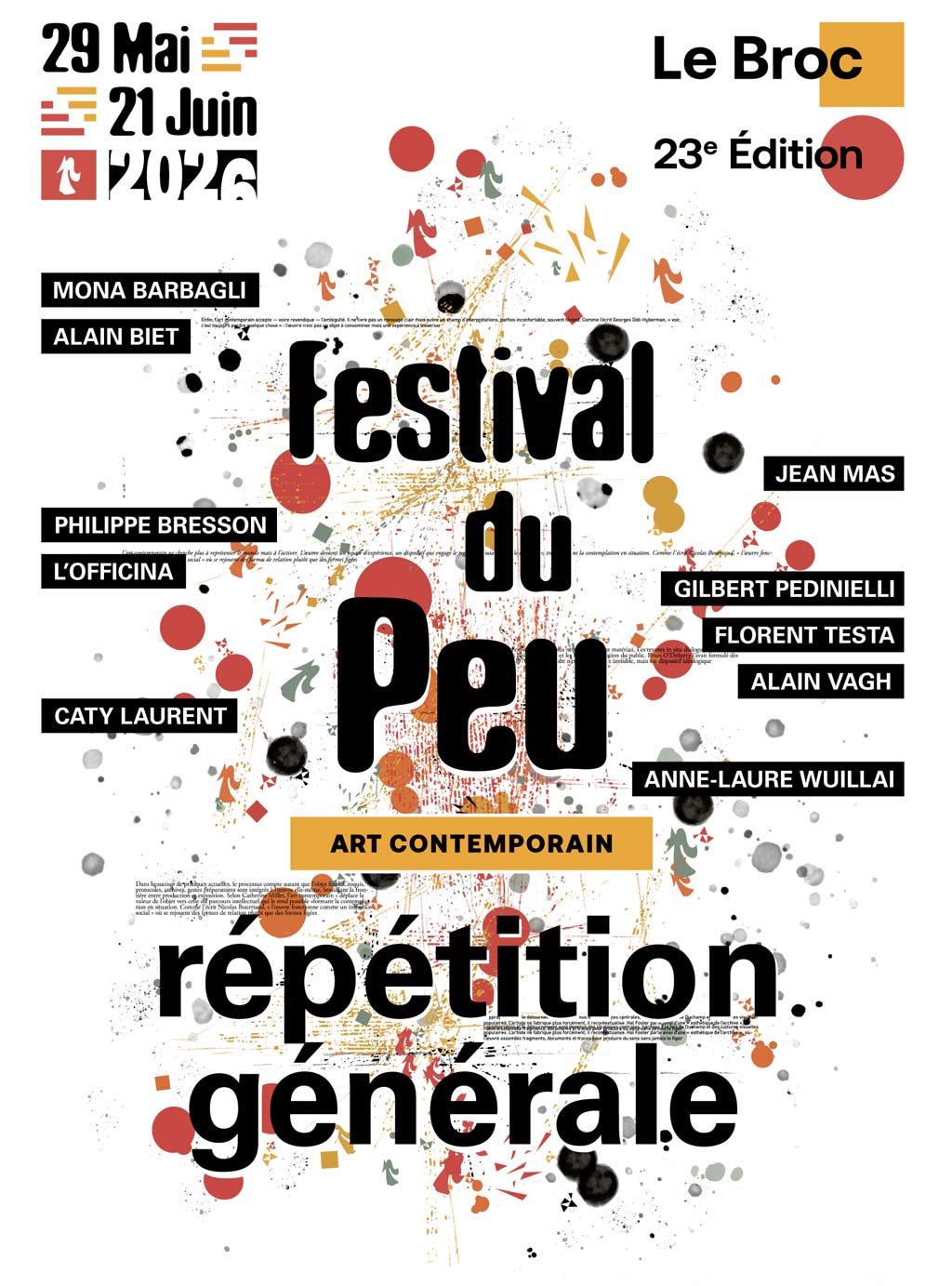 Répétition générale, festival du peu